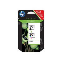 hp 301 multipack ink cartridge combo 2 pack n9j72ae