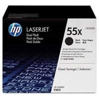 HP 55X Dual Pack - Toner cartridge - 2 x black - 12500 pages