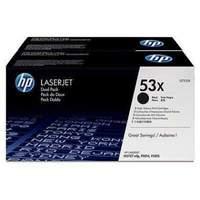 hp 53x dual pack toner cartridge 2 x black 7000 pages