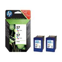 hp 57 2 pack tri colour original ink cartridges