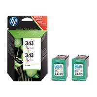 HP 343 2-pack Tri-colour Original Ink Cartridges