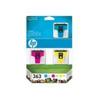 HP 363 3-pack Cyan/Magenta/Yellow Original Ink Cartridges