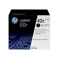 HP 42X 2-pack High Yield Black Original LaserJet Toner Cartridges