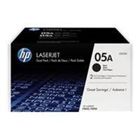 hp 05a dual pack black toner cartridge for laserjet p2035p2055