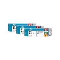 HP 91 3-pack 775-ml Matte Black Ink Cartridges