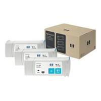 hp 81 3 pack 680 ml cyan dye cartridges