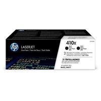 HP 410X Black Original High Capacity Toner Cartridge - Twin (CF410XD)