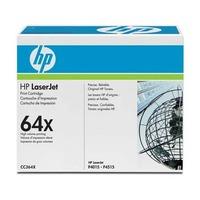 hp 64x cc364x black original laserjet toner cartridge with smart print ...