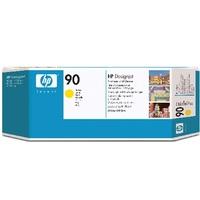 hp 90 original yellow printhead and printhead cleaner c5057a