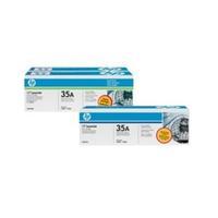 HP LaserJet 35A Black Original Toner Cartridge (CB435AD) - Twin Pack