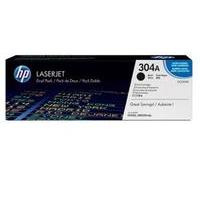 HP 304A Black Original Toner Cartridges - Dual Pack (CC530AD)