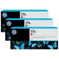 hp 771c magenta original 3 ink multipack b6y33a