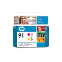 hp 91 yellow and magenta original printhead