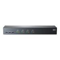 hpe server console switch 1x4 kvm switch 4 ports rack mountable