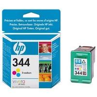 hp 344 tri colour original standard capacity inkjet print cartridge wi ...