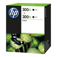 hp 300xl d8j43ae black high capacity original ink cartridge twin pack