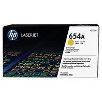 hp 654a original yellow toner cartridge cf332a