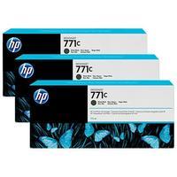 hp 771c matte black original 3 ink multipack b6y31a