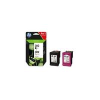 HP 302 Original Combo 2 Pack (F6U66AE / F6U65AE) CMYK