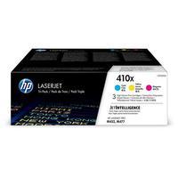 HP 410X Cyan/Magenta/Yellow Original High Capacity Toner Cartridges - Tri-Pack (CF252XM)