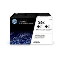 HP 26X Black Original High Capacity Toner Cartridge - Twin (CF226XD)