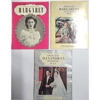HRH Princess Margaret; Princess Margaret\'s Betrothal Book; & Princess Alexandra\'s Wedding Day - 3 Booklets