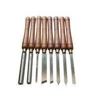 hss turning chisel wooden boxed set of 8