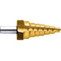 HSS Step drill bit PG7 - PG29, 12.5 - 37 mm TiN Exact 15303 Total length 92 mm Cylinder shank 1 pc(s)