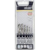 hss e metal twist drill bit set 6 piece alpen 100906100 cobalt din 189 ...