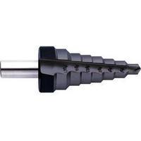 HSS Step drill bit PG7 - PG21, 12.5 - 30.5 mm TiAIN Exact 25302 Total length 85 mm Cylinder shank 1 pc(s)