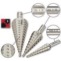 hss step drill bit set 4 12 mm 4 20 mm 6 30 mm vigor v1707 cylinder sh ...