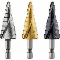 HSS Step drill bit 4 - 20 mm TiAIN Bosch 2608588070 Total length 70.5 mm 1/4\