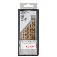 HSS Metal twist drill bit set 6-piece Bosch 2607010530 TiN DIN 338 Cylinder shank 1 Set