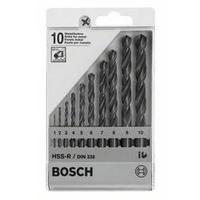 HSS Metal twist drill bit set 10-piece Bosch 1609200203 rolled Cylinder shank 1 Set