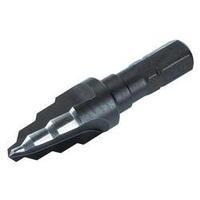 hss step drill bit 6 10 mm wolfcraft 2555000 hex shank 1 pcs