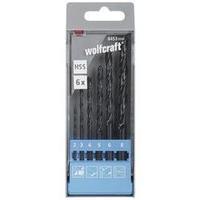 HSS Metal twist drill bit set 6-piece Wolfcraft 8453000 rolled Cylinder shank 1 Set