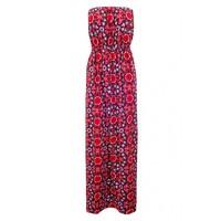 HS TILE PRINT BANDEAU MAXI