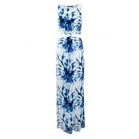 hs tye dye cutout maxi dress