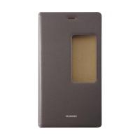 huawei view flip cover brown p8