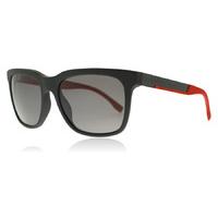 Hugo Boss 0670S Sunglasses Black Carbon and Red 32U Polariserade