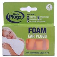 hush plugz foam ear plugs