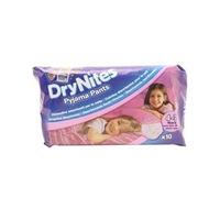 huggies dry nites pyjama pants 4 7 years girls