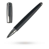 Hugo Boss Pens Pure Leather Black Rollerball Pen