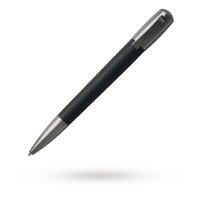 Hugo Boss Pens Pure Leather Black Ballpoint Pen