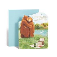 Husband Anniversary Bears Card