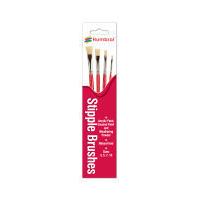 Humbrol Stipple Brushes 4 Pack