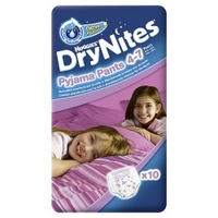 Huggies DryNites Pyjama Pants Girl 4-7 Years x10
