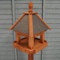 Hunnington Slate Wooden Bird Table by Chapelwood