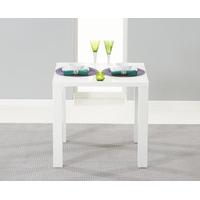 Hudson 80cm White High Gloss Dining Table