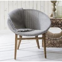 Hudson Living Lloyd Loom Light Grey Tub Chair